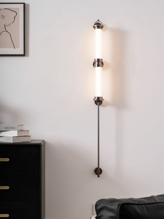 Meridian Minimalist Glass Vertical Wall Sconce