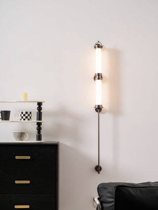 Meridian Minimalist Glass Vertical Wall Sconce