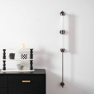 Meridian Minimalist Glass Vertical Wall Sconce