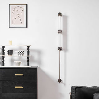 Meridian Minimalist Glass Vertical Wall Sconce