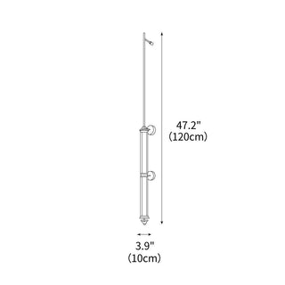 Meridian Minimalist Glass Vertical Wall Sconce