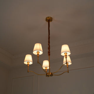 Meridian Century Vintage Brass Chandelier