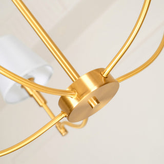 Meridian Century Vintage Brass Chandelier