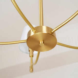 Meridian Century Vintage Brass Chandelier