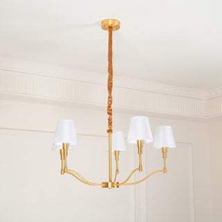 Meridian Century Vintage Brass Chandelier