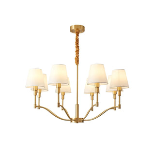 Meridian Century Vintage Brass Chandelier