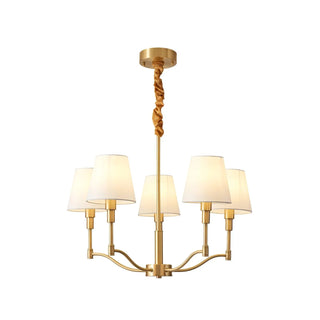 Meridian Century Vintage Brass Chandelier