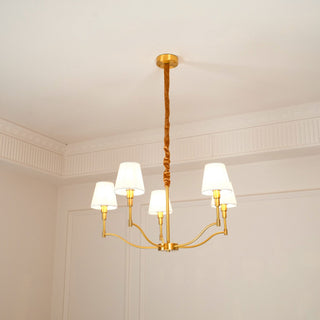 Meridian Century Vintage Brass Chandelier
