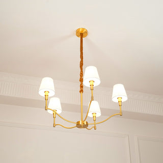 Meridian Century Vintage Brass Chandelier