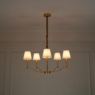 Meridian Century Vintage Brass Chandelier