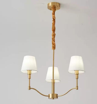 Meridian Century Vintage Brass Chandelier