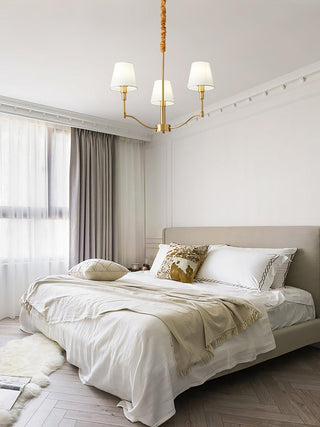 Meridian Century Vintage Brass Chandelier