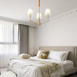 Meridian Century Vintage Brass Chandelier