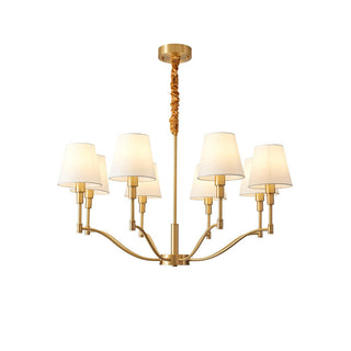 Meridian Century Vintage Brass Chandelier