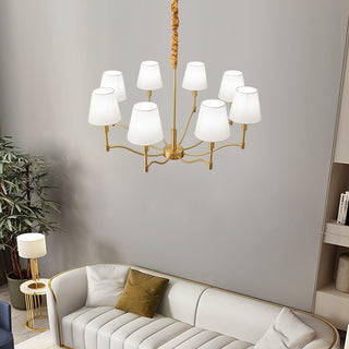 Meridian Century Vintage Brass Chandelier