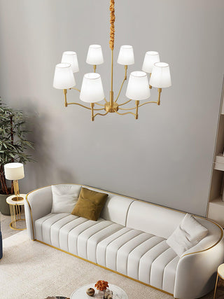 Meridian Century Vintage Brass Chandelier