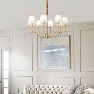 Meridian Century Vintage Brass Chandelier