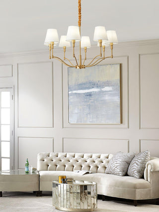 Meridian Century Vintage Brass Chandelier
