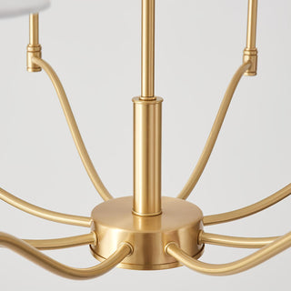 Meridian Century Vintage Brass Chandelier