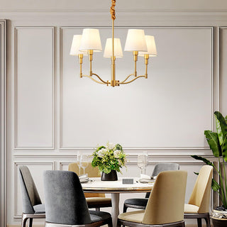 Meridian Century Vintage Brass Chandelier