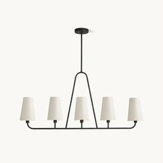 Meridian Black Metal Chandelier