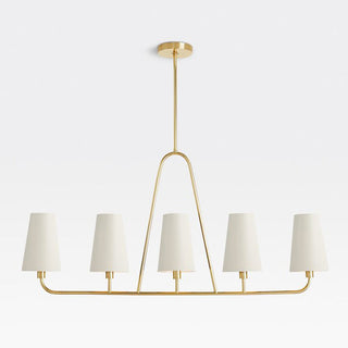 Meridian Black Metal Chandelier