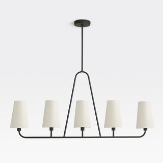 Meridian Black Metal Chandelier