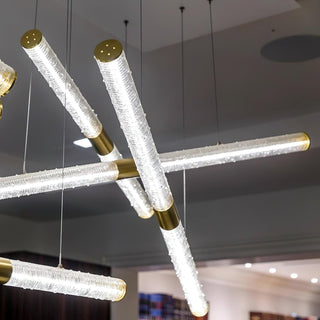Meridian Minimalist Iron Chandelier