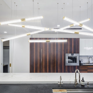 Meridian Minimalist Iron Chandelier