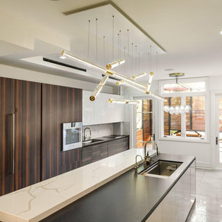 Meridian Minimalist Iron Chandelier