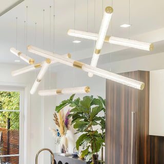 Meridian Minimalist Iron Chandelier