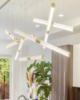 Meridian Minimalist Iron Chandelier