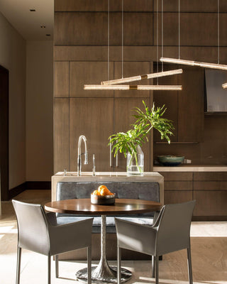 Meridian Minimalist Iron Chandelier