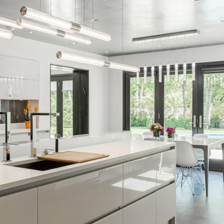 Meridian Minimalist Iron Chandelier