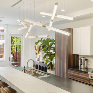 Meridian Minimalist Iron Chandelier