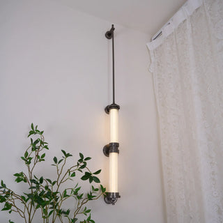 Meridian Minimalist Glass Vertical Wall Sconce