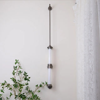 Meridian Minimalist Glass Vertical Wall Sconce