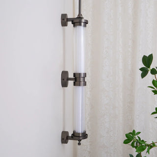Meridian Minimalist Glass Vertical Wall Sconce