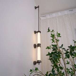 Meridian Minimalist Glass Vertical Wall Sconce