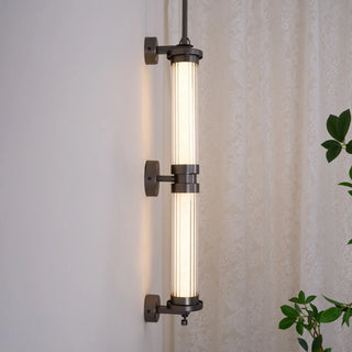 Meridian Minimalist Glass Vertical Wall Sconce