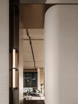Meridian Minimalist Glass Vertical Wall Sconce