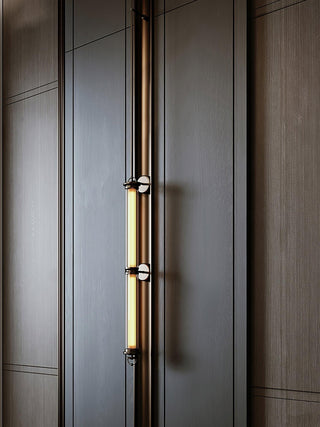 Meridian Minimalist Glass Vertical Wall Sconce