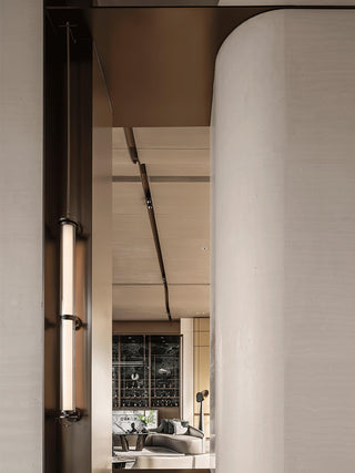 Meridian Minimalist Glass Vertical Wall Sconce