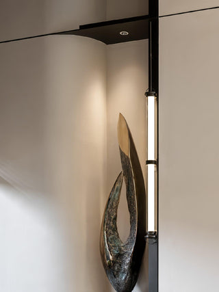 Meridian Minimalist Glass Vertical Wall Sconce