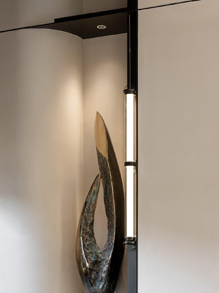 Meridian Minimalist Glass Vertical Wall Sconce