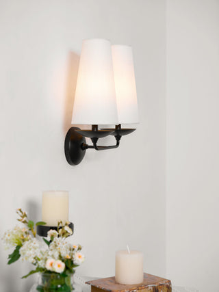 Merri Contemporary Fabric Wall Light