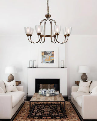 Meruna Vintage Brass Chandelier