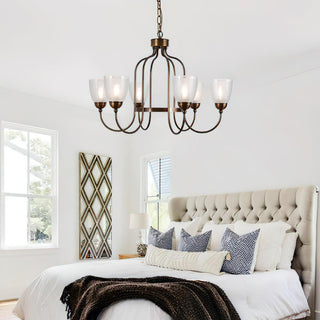 Meruna Vintage Brass Chandelier