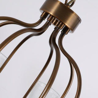 Meruna Vintage Brass Chandelier