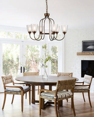 Meruna Vintage Brass Chandelier
